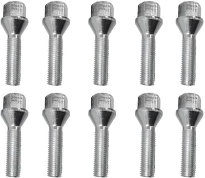 Wielschroef - Velg bout - Velgen monteren - Conisch 60 graden - M14 x 40 mm - Zilverkleurig