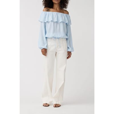 Alchemist Top Pomme Faded Blue Maat: 44 | Longsleeves Outlet | Dames | Blauw