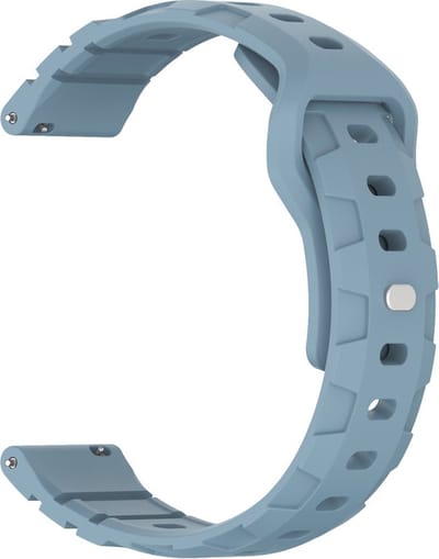 Siliconen bandje - geschikt voor Garmin Venu 2s / 3s / 4 (41mm) / Vivoactive 4s / Forerunner 255s / 265s - Huawei Watch GT 5 Pro - 42mm / GT 6 / GT 5 / GT 4 - 41mm - steenblauw