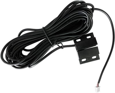 Magnetische Deur Sensor - Garagedeur Schakelaar - Toegangscontrole Systeem - 5m Bedrade Detectie - 77.5 Gram Gewicht - Zwart