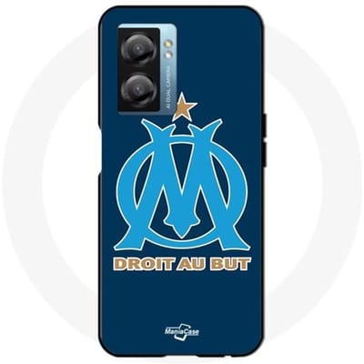 Hoesje - Maniacase - Realme V23 - Logo Olympique de Marseille - Siliconen - Flexibel