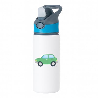 Hacebo® - Auto's waterfles met rietje blauw - Auto - Autoliefhebbers - Autosport - motorsport - water fles - 650ML