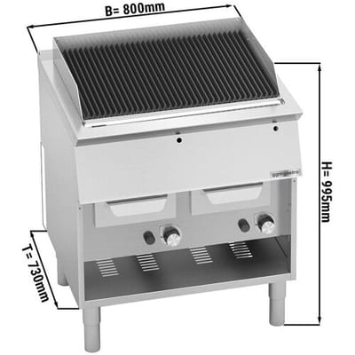 GGM Gastro Gas Wassergrill - 18 kW Zilver