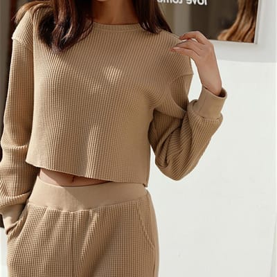 Dames Herfst en Winter Nieuwe Casual Sweatshirt Set Tweedelige Set XL