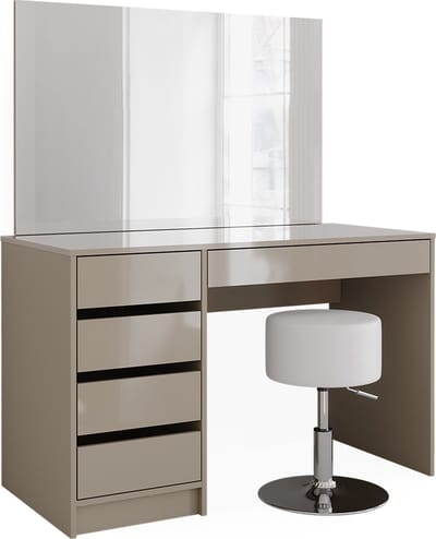 Vicco Sherry Kaptafel – 120 cm met kruk Grijs