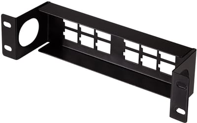 LogiLink 10 inch keystone patchpaneel 12 poorts zwart
