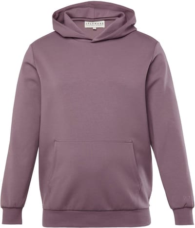 JP 1880 - Heren - Hoodie duurzaam gerecycled polyester - Mauve - Maat 3XL