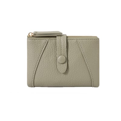 Damesportemonnee - Grote capaciteit - Meerdere kaartsleuven - Organizer - Lychee-nerfleder - 13*3*9,5 cm - Groen - 1 stuk