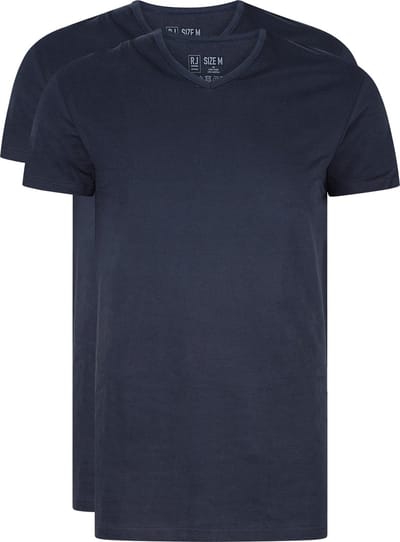 RJ Bodywear - Everyday - Regular Fit - Heren T-Shirt V-Hals - Navy - 3XL