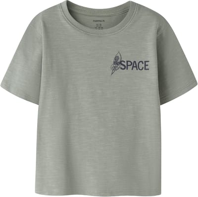NAME IT - NMMDIB SS NREG TOP BOX - Jongens - T-shirts - groen - maat 104