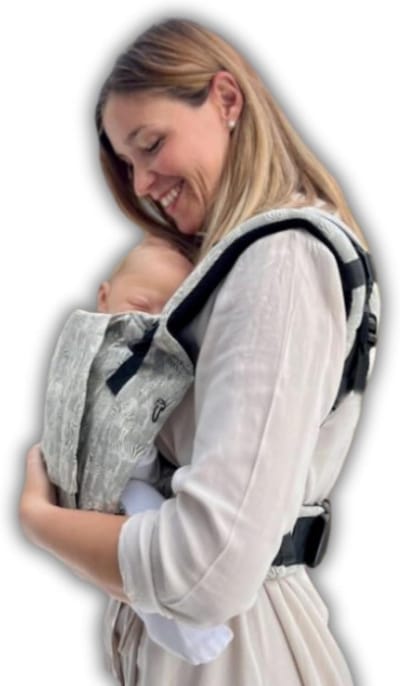 Babydrager - Draagzak baby - Ergonomisch dragen - Groeit mee met baby - 10 x 35 x 40 cm