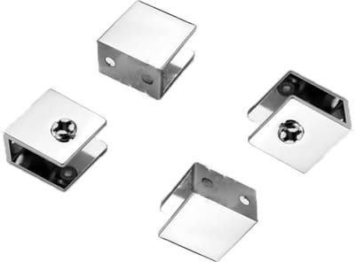 Dailygoods- Plankbeugels 4 Stuks - Zinklegering - Ondersteuning voor Houten/Glazen Planken - Eenvoudige Installatie - Draagkrachtig - Ruimtebesparend - Planksteunen