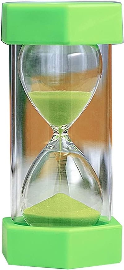 Zandloper Timer - Zandloper Keukentimer - Tijdmanagement Kinderen - Dubbele Bescherming - 62x12cm / 82x16cm - Blauw