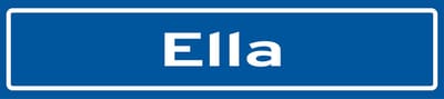 Fotofabriek Straatnaambord Ella | Straatnaambord met naam | Cadeau Ella