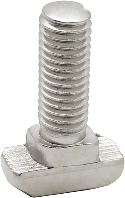 Hamerschroef T-schroef - M8 schroef - Aluminium profiel bevestigen - Roestvrij staal - M8 25 mm - Zilverkleurig