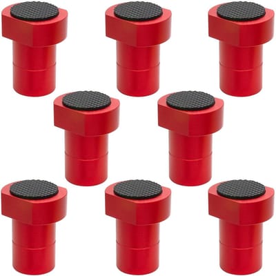 Dailygoods - Set van 8 Aluminium Bankhonden met Antislippads voor Houtbewerking