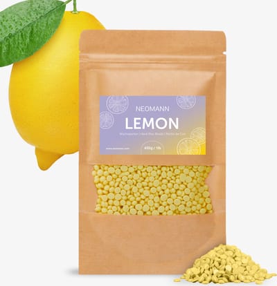 NEOMANN Wax Parels voor Ontharing met Wax 450g - Citroengeur - harde Wax of Sax voor Pijnloze Ontharing met Waxkralen - voor Alle Waxverwarmers en voor het Hele Lichaam, Gezicht, Bikinilijn