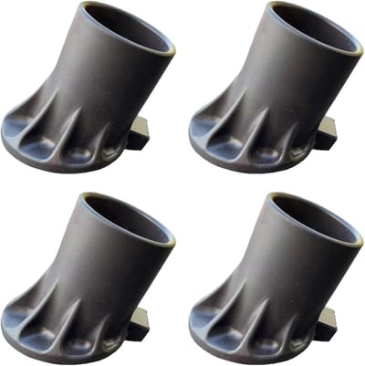 Laddervoet Beschermers - Trapvoet Anti-slip - Vloer Beschermen - Schokabsorberend Ontwerp - 4 stuks - Zwart