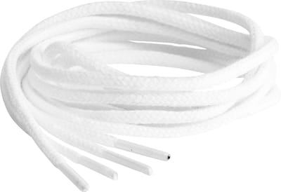 Springyard veters rond 4.5 mm - wit - 90cm - katoen - 1 paar