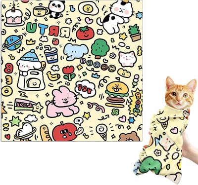 Verstelbare en Draagbare Kattendeken, Zelfklevend en Comfortabel, Geschikt voor Nagelverzorging en Wassen, Ideaal voor Huisdieren