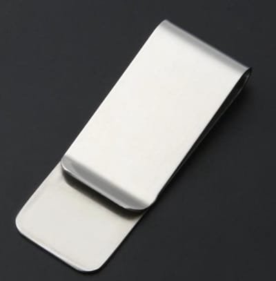 Knaak Roestvrijstalen Geldclip - Compact & Elegant - Voor Biljetten en Pasjes