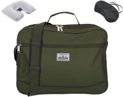 Handbagage 40x30x20 cm - Reistas Handbagage - Underseater - Olijf Groen - Gratis Slaapmasker en Nekkussen