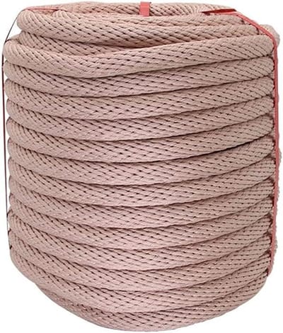 Nylon Touw - Boot Touw - Veilig Vastbinden - Meerlagig Gebreid - 14 mm Doorsnede - Rood
