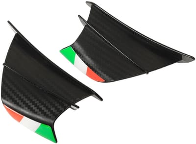 Allecto - Aerodynamische Motorcycle Winglets - 2 Stuks - Voor NINJA 400 Z900 Z1000 - Matte Carbon Fiber - Verbeterde stabiliteit - Geschikt voor mo...