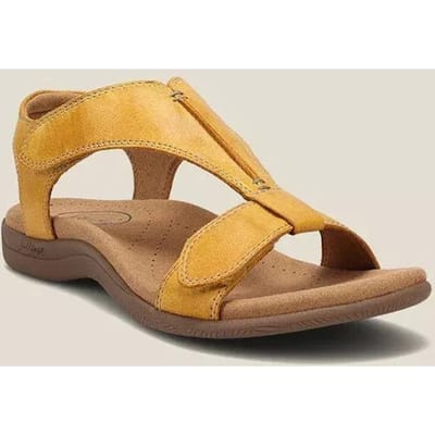 Sandalen Zomerschoenen voor Dames Pu Leer Sandalen Comfort Lichtgewicht Antislip Dames Strand Schoenen Plus Size Orthopedische Sandalias 35 beige