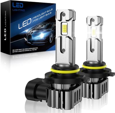 LED Koplampen HB4 9006 Ultra Helder Wit Licht 22000LM 6500K Vervanging voor Halogeen (2 Stuks)