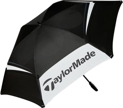 Taylormade 68 Double Canopy Tour Golfparaplu - Zwart Wit Grijs