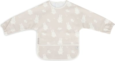 Jollein x Nijntje Slab Waterproof Met Mouw Miffy&Snuffy - Nougat
