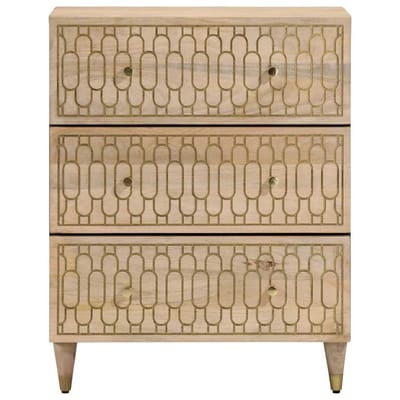 vidaXL - Bijzetkast - 60x33x75 - cm - massief - mangohout