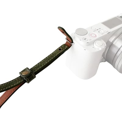 Dragonne universelle pour appareil photo en cuir synthétique, dragonne pour appareil photo, cordon de poignet de remplacement pour Canon Sony café