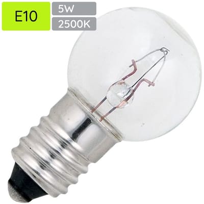 Signaallamp E10 12V 5W - 416 mAh - Per stuk - G18 Gloeilamp Ø18mm - 32mm - 2500K - Dimbaar