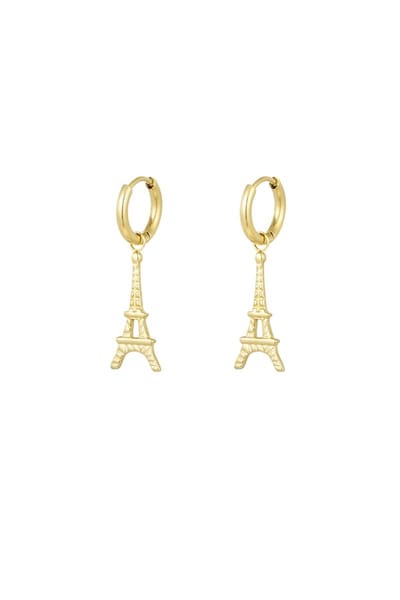 Eiffel toren oorbellen - Goudkleur