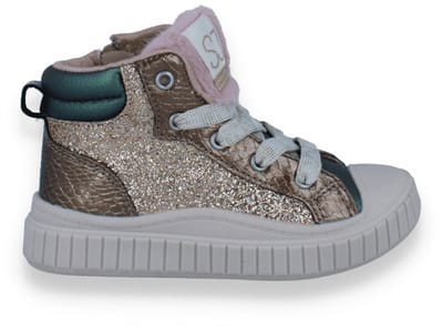 Sj Lifestyle Meisjes Sneaker Hoog | Groen | Maat: 24