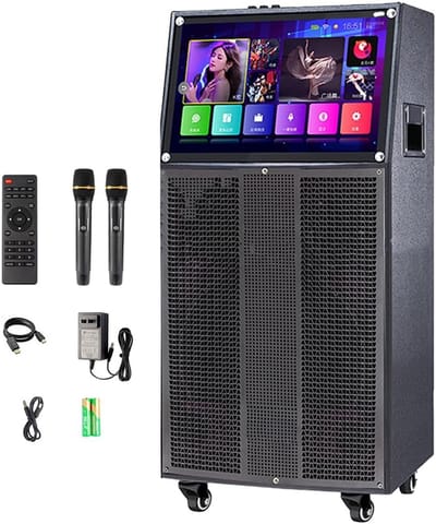 Draagbare Karaoke Set met Touchscreen, Bluetooth & Wifi - Alles-in-één Zingsysteem