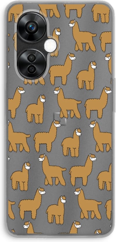 Case Company® - Hoesje geschikt voor OnePlus Nord CE 3 Lite hoesje - Alpacas - Soft Cover Telefoonhoesje - Bescherming aan alle Kanten en Schermrand