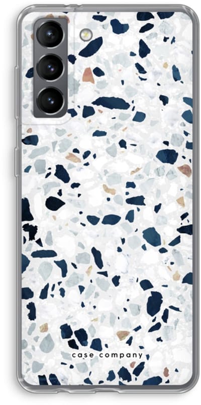 Case Company® - Hoesje geschikt voor Samsung Galaxy S21 hoesje - Terrazzo N°1 - Soft Cover Telefoonhoesje - Bescherming aan alle Kanten en Schermrand