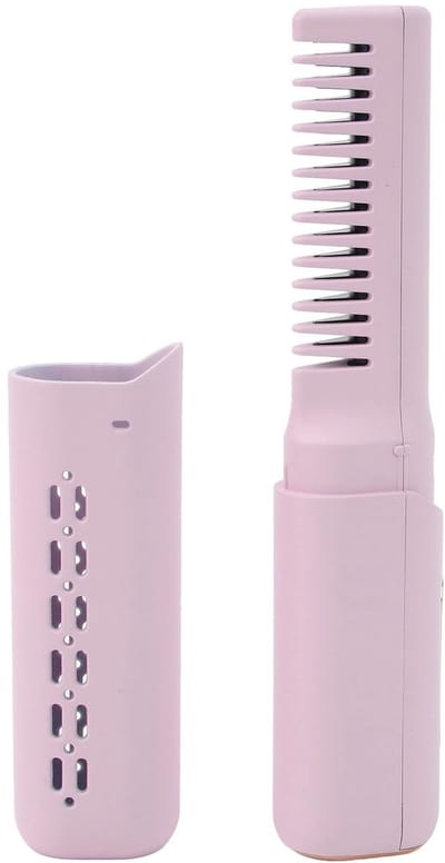 Dailygoody - Oplaadbare Mini-Stijltang - Draadloze Kam Stijltang - Snelle verwarming - Paars - 3 Instelbare Temperaturen - Voor Alle Haartypes