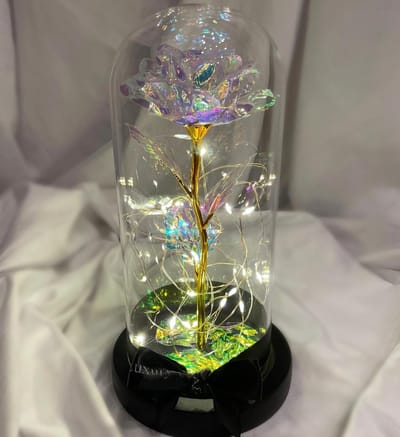 AG Luxurygifts beauty and the beast rose - galaxy rose - cadeau - for haar - Valentijnsdag - Moederdag - cadeau box - liefde