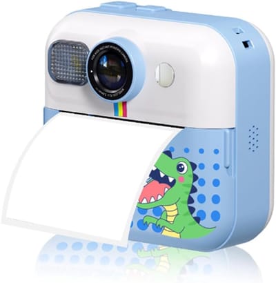Kinder Camera - Direct Print Camera - Foto's Maken - Inclusief Printpapier - 1080P Video - Blauw