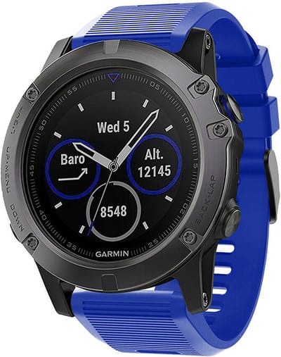 Strap-it siliconen bandje geschikt voor Garmin Fenix 9 (Pro) 51mm / Fenix 8 (Pro) 51mm / Garmin Fenix 7x (Pro - Sapphire Solar) / Fenix 6x (Pro - Sapphire) / Fenix 5x (Plus) / Fenix 3 / Epix Pro (Gen 2 - 51mm) / Enduro 1-2-3 / Quatix 7x-8 (51mm)