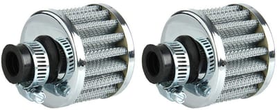Shopcentral - Mini Air Filter - Sports Air Filter - Universeel gebruik - Cone vorm - Turbo Vent - Geschikt voor Motoren - Kleur: Zilver