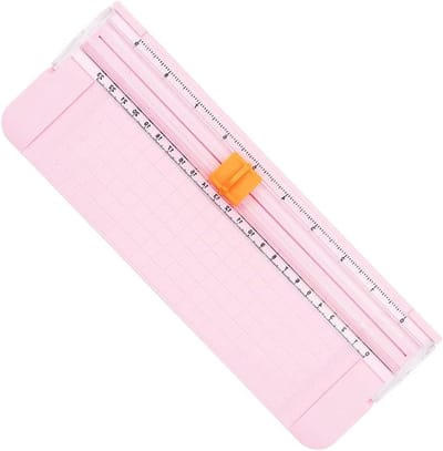 Mini Portable A4 Papier Snijder met Veiligheidsbescherming en Zijliniaal voor Foto's, Labels en Knutselprojecten