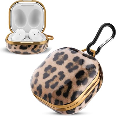 Cadorabo Hoesje geschikt voor Samsung Galaxy Buds PRO / LIVE / Buds 2 - Design Luipaard - IMD draagbare hoofdtelefoon beschermhoes Case Cover