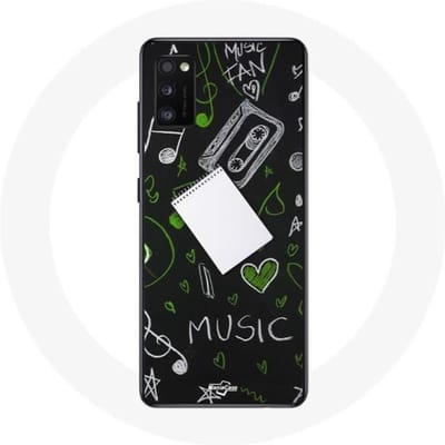 Samsung Galaxy A41 Muziek-solsleutelhoesje