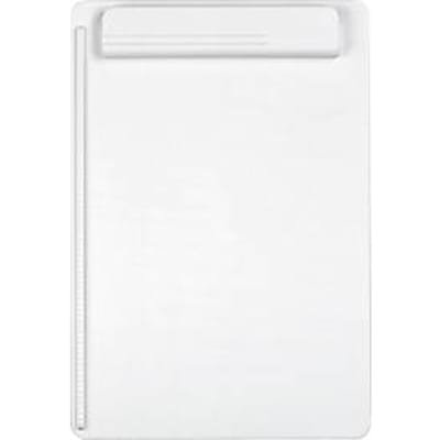 Klembord MAULgo Recycling, A4, klembreedte 8 mm, met papierstop links & klemhouder voor schrijfgerei, 90 % gerecycled kunststof, wit