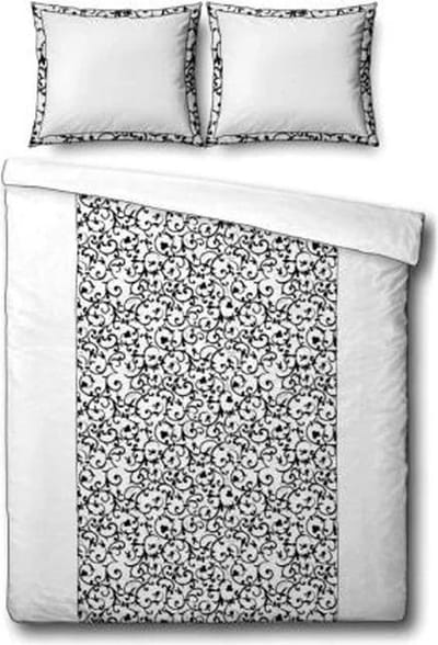 Playboy Baroque Dekbedovertrek - Eenpersoons - 140x200/220 cm - White